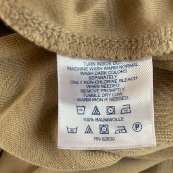 Lands' End 100% Cotton Pull-On Pants - Size Large (14-16) - Taupe - Picture 5 of 8